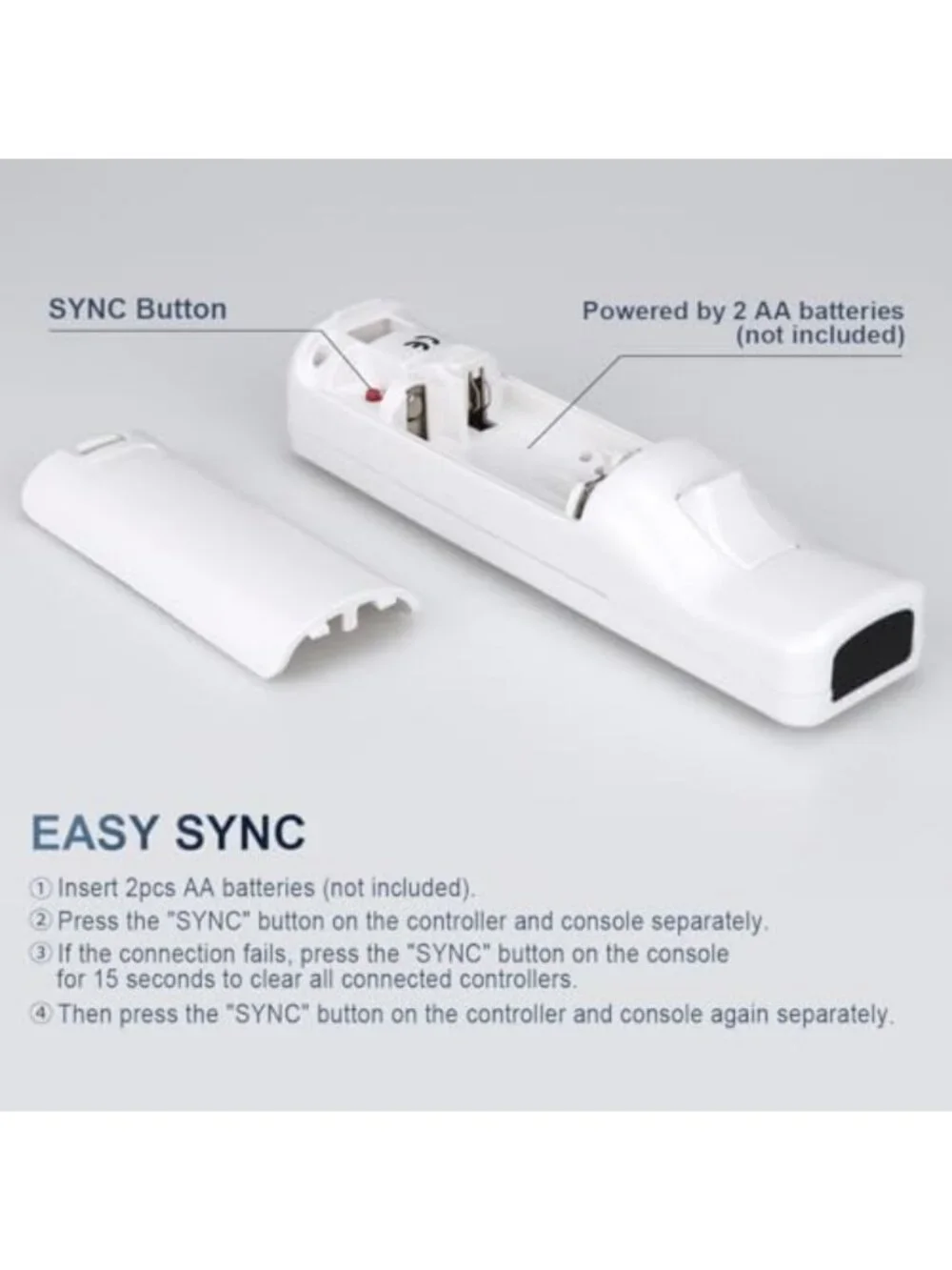 Wireless Remote Controller with Nunchuck, Compatible with Nintendo Wii/Wii U
